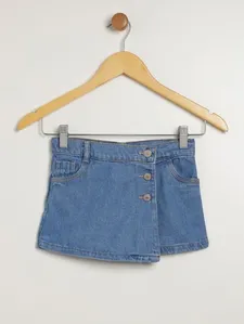 Short Saia Infantil Para Menina - AZUL 1