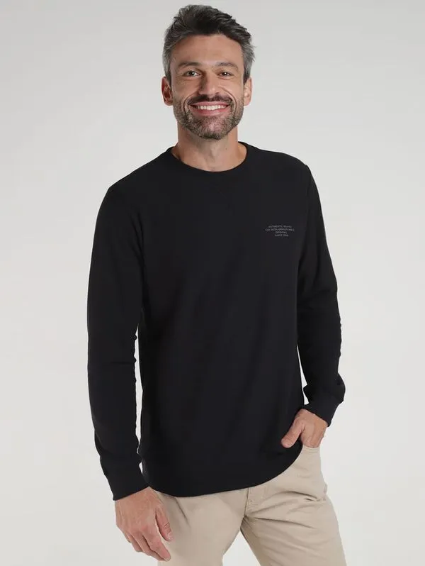 Camiseta Malha Texturizada Masculina PRETO G