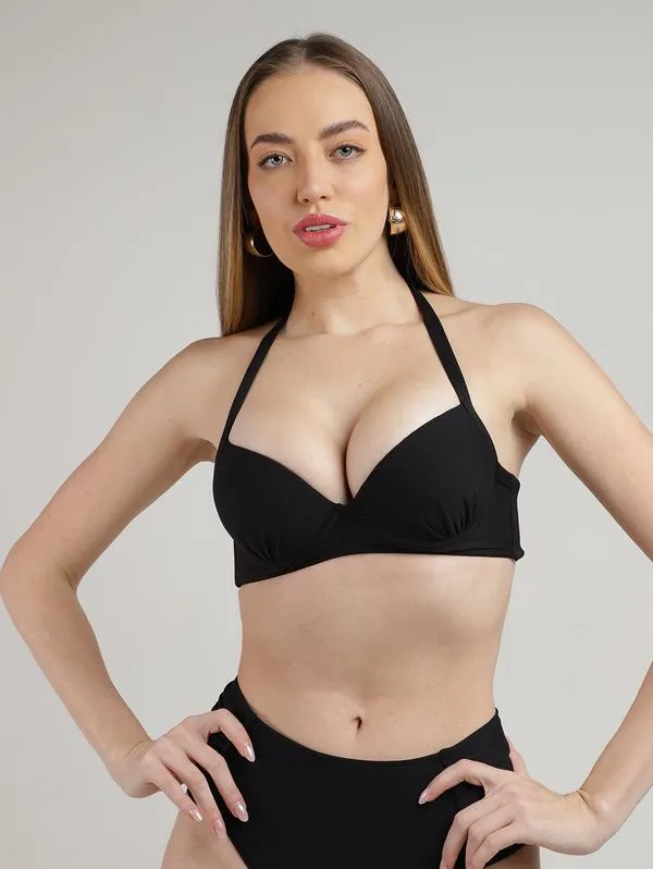 Biquíni Top Com Bojo Feminino PRETO M