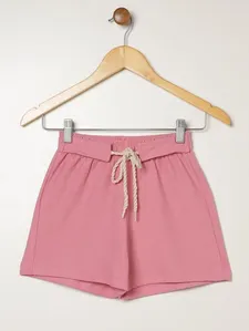 Short Moletinho Juvenil Para Menina- ROSA 12