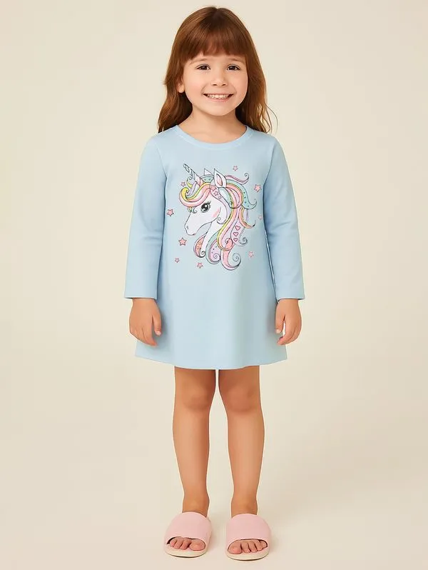Camisola Infantil Para Menina - AZUL 8
