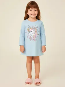 Camisola Infantil Para Menina - AZUL 8