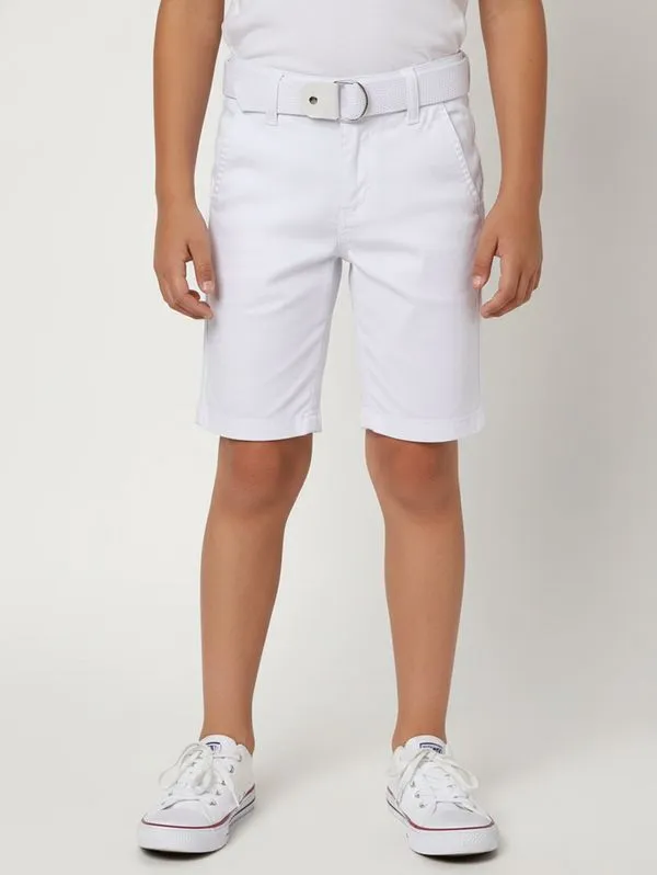 Bermuda Sarja Infantil Para Menino - BRANCO 6