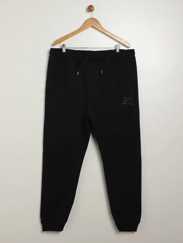 Calça Moletom Jogger Gangster Plus Size Masculina PRETO EX2