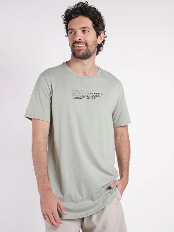 Camiseta Manga Curta Masculina VERDE CLARO M