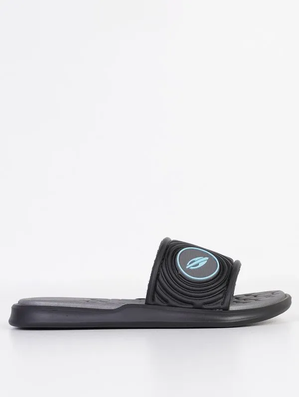 Chinelo Mormaii Juvenil Para Menino - PRETO/CINZA 34
