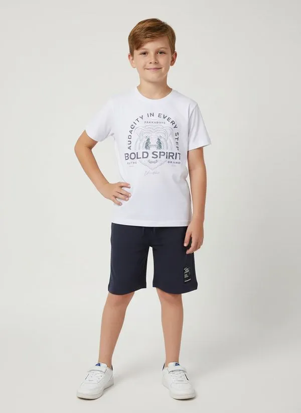 Conjunto Curto Infantil Para Menino - BRANCO 10