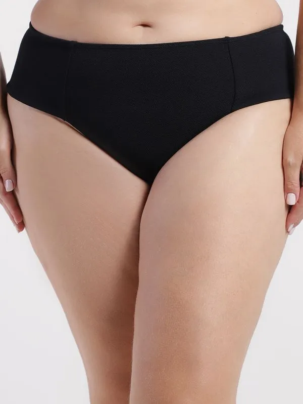 Biquíni de Calcinha Plus Size Feminina PRETO 52