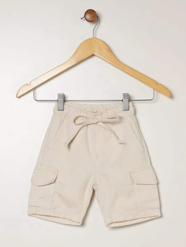 Bermuda Cargo Infantil Para Menino - OFF WHITE 4