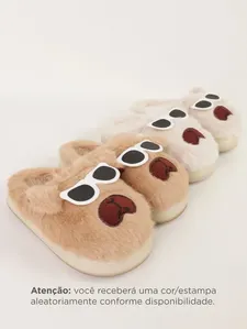 Pantufa Capivara Óculos Led Juvenil - SORTIDO 24/25