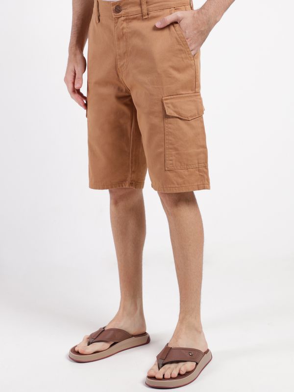 Bermuda Sarja Cargo Gangster Masculina MARROM 44