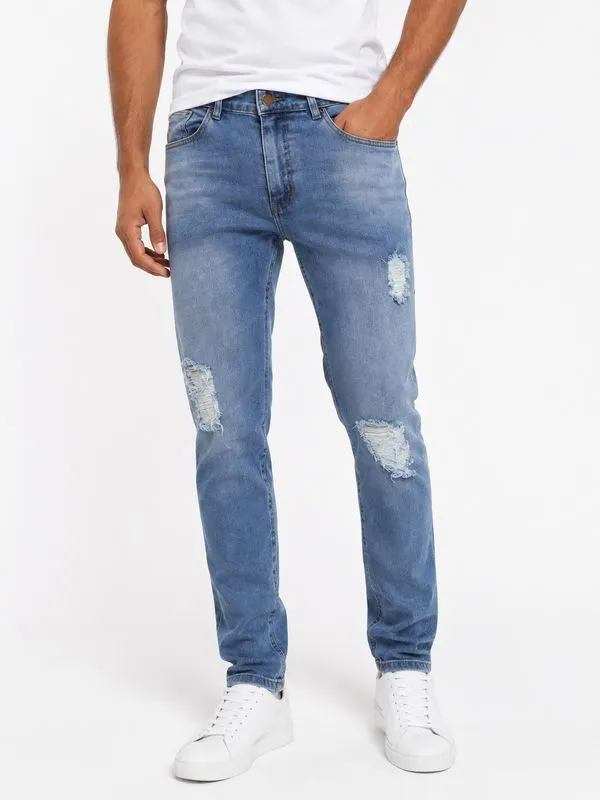 Calça Jeans Slim Masculina AZUL 48