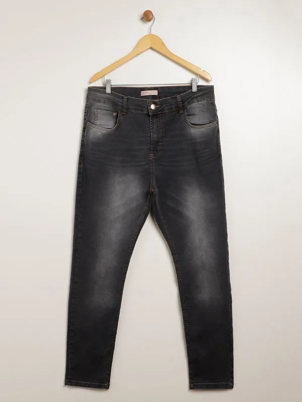 Calça Jeans Confort Plus Size Masculina PRETO 54
