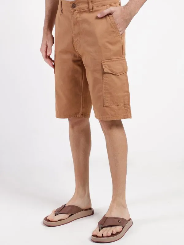 Bermuda Sarja Cargo Gangster Masculina MARROM 40
