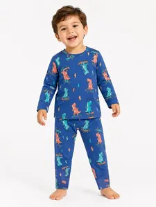 Pijama Térmico Estampado Infantil Para Menino - AZUL 2
