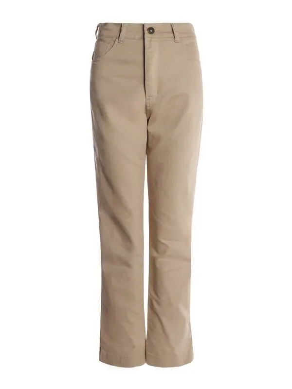 Calça Sarja Reta Feminina BEGE 46