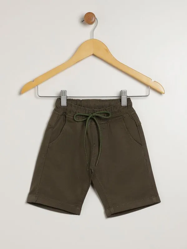 Bermuda Sarja Infantil Para Menino - VERDE 8