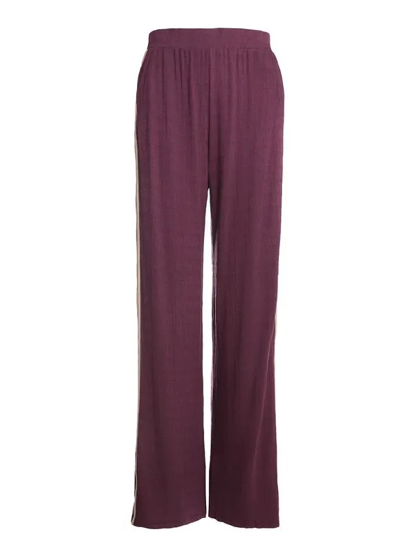 Calça Wide Leg Autentique Feminina BORDO/BORDO/AREIA GG