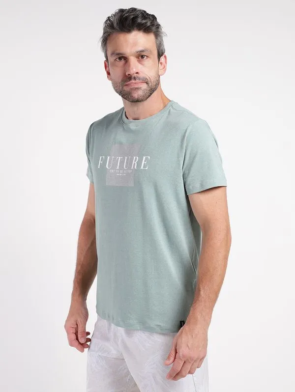 Camiseta Manga Curta Masculina VERDE CLARO M