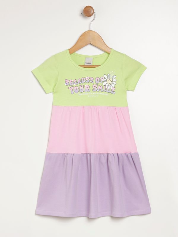 Vestido Infantil Para Menina - VERDE 2