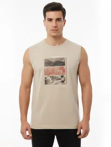 Camiseta Regata Masculina BEGE GG