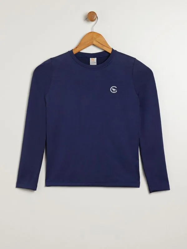 Blusa com Proteção UV Juvenil Para Menina - MARINHO 12