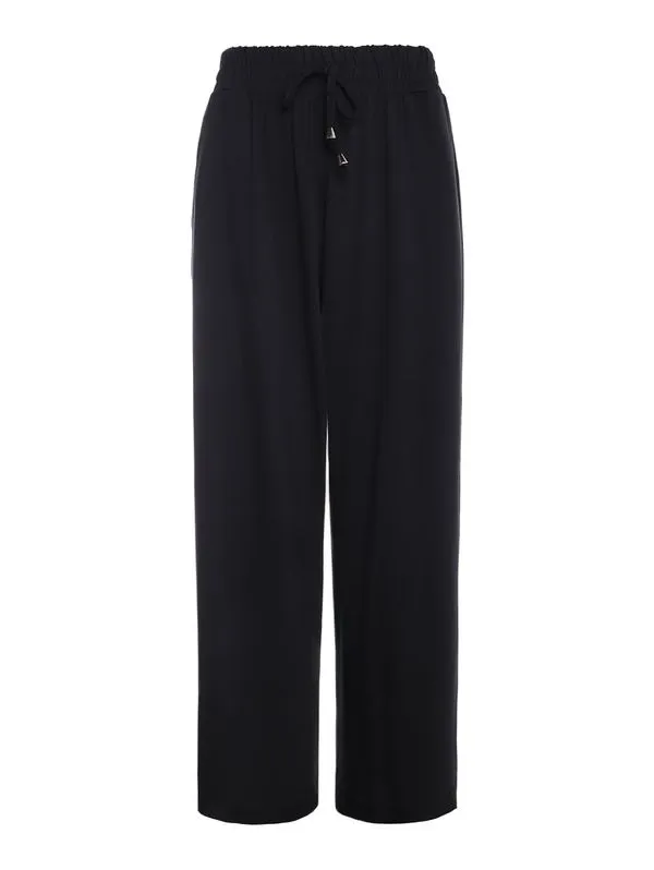 Calça Moletinho Wide Leg Autentique Feminina PRETO G