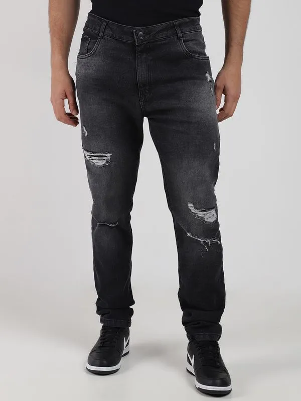 Calça Jeans Skinny Masculina PRETO 44