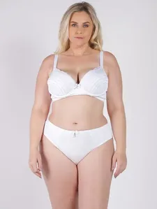 Conjunto Lingerie Plus Size Feminino BRANCO 52