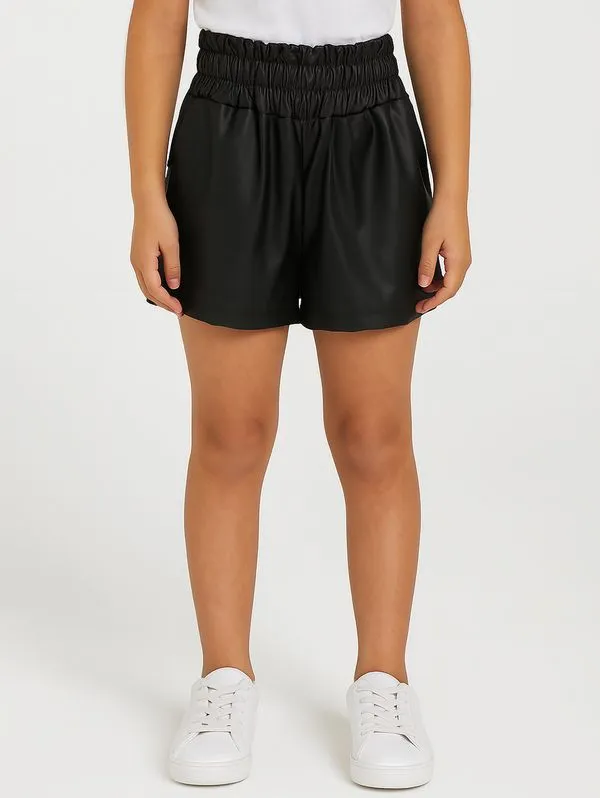 Short Clochard Juvenil Para Menina - PRETO 14