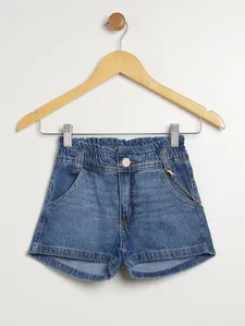 Short Jeans Juvenil Para Menina - AZUL 10
