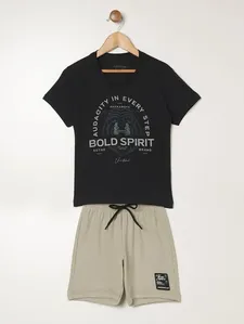 Conjunto Curto Infantil Para Menino - PRETO 6