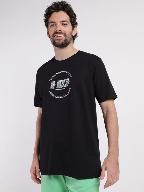 Camiseta Manga Curta Masculina PRETO M