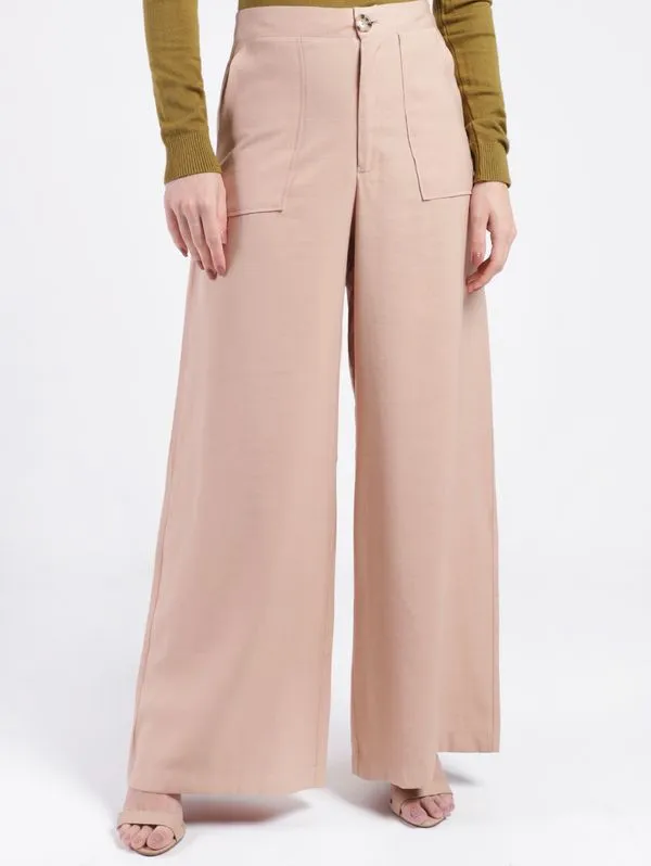 Calça Wide Leg Autentique Feminina MARROM PP