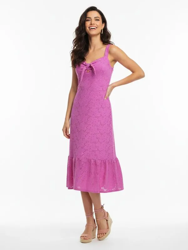 Vestido Midi Autentique Feminino ROSA GG