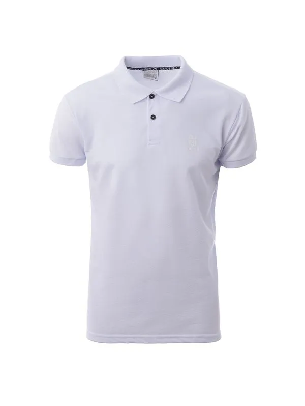 Polo Manga Curta Gangster Masculina BRANCO G