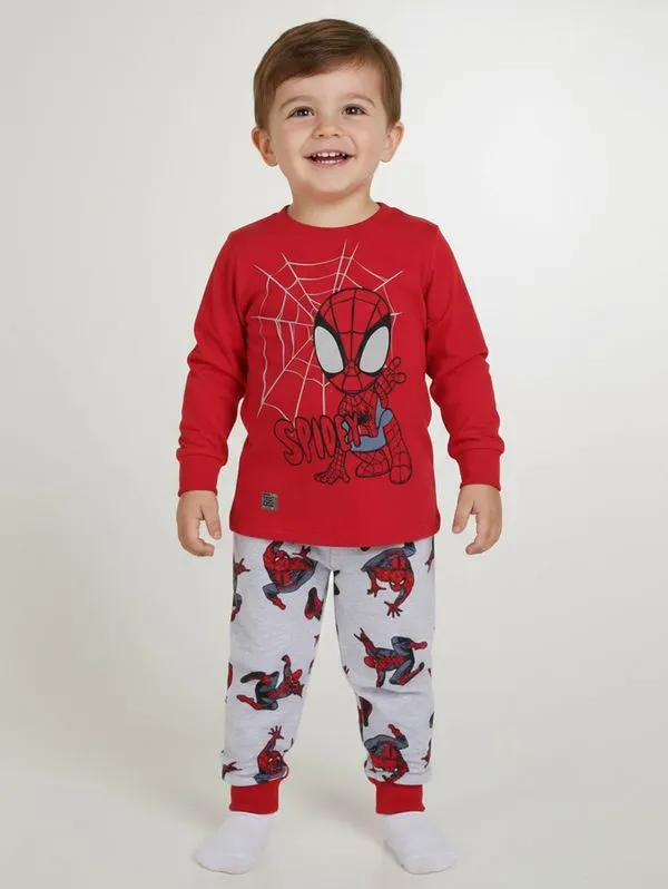 Pijama Spidey Infantil Para Menino - VERMELHO 2