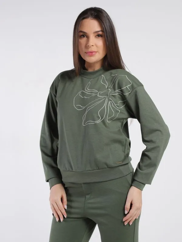 Blusão Manga Longa Feminino VERDE GG