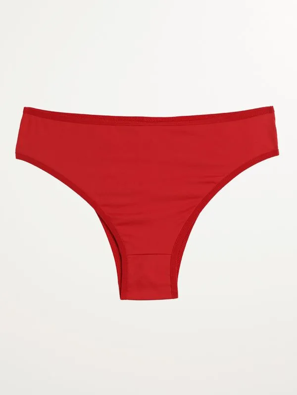 Calcinha Tanga Microfibra Feminina VERMELHO G