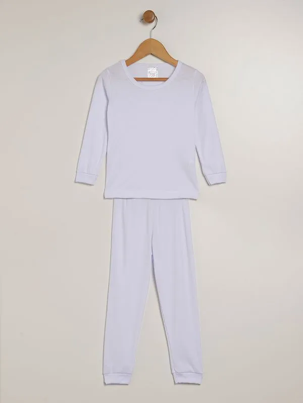 Pijama Longo Infantil Para Menina - BRANCO 4