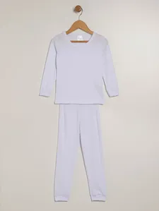 Pijama Longo Infantil Para Menina - BRANCO 4