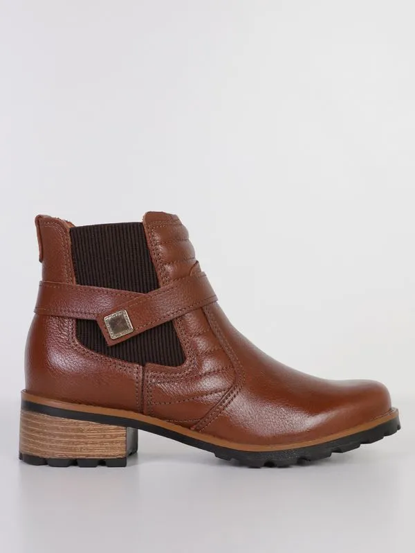 Bota Cano Curto Cities Pegada Feminina MARROM 36