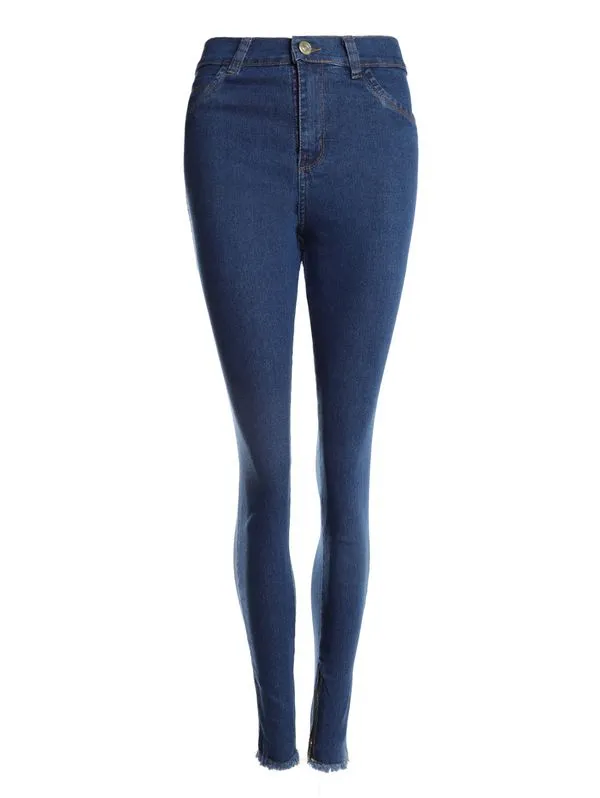 Calça Jeans Cigarrete Feminina AZUL 46
