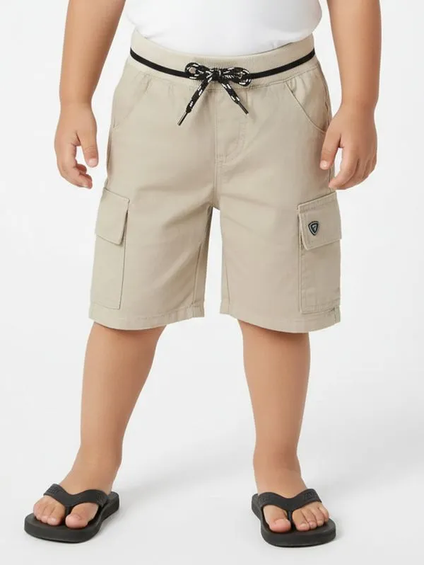 Bermuda Sarja Cargo Infantil Para Menino - AREIA 2