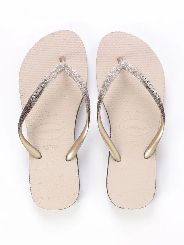Chinelo Havaianas Slim Sparkle Me Feminino AREIA 41/42