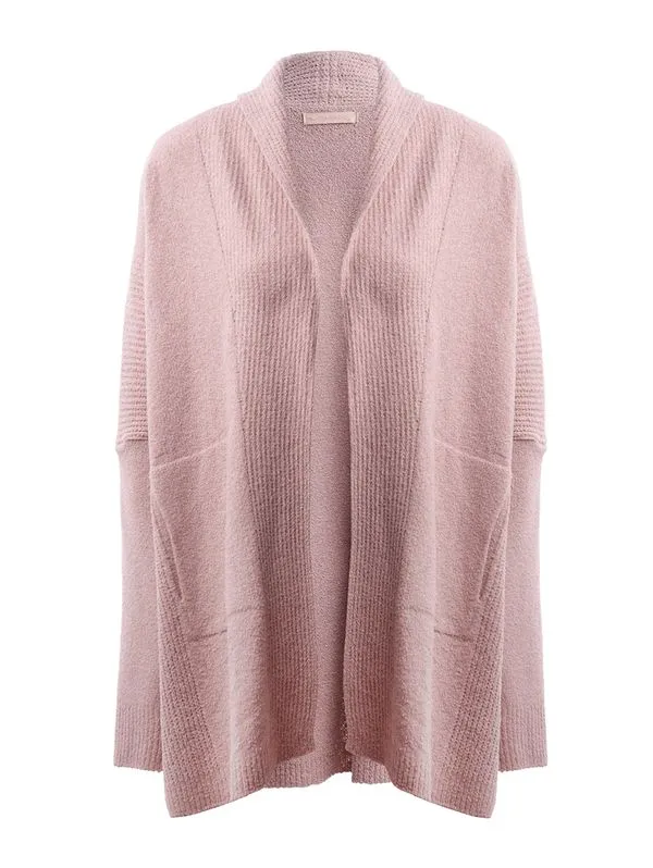 Cardigan de Tricot Alongado Feminino ROSA M
