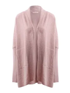 Cardigan de Tricot Alongado Feminino ROSA P