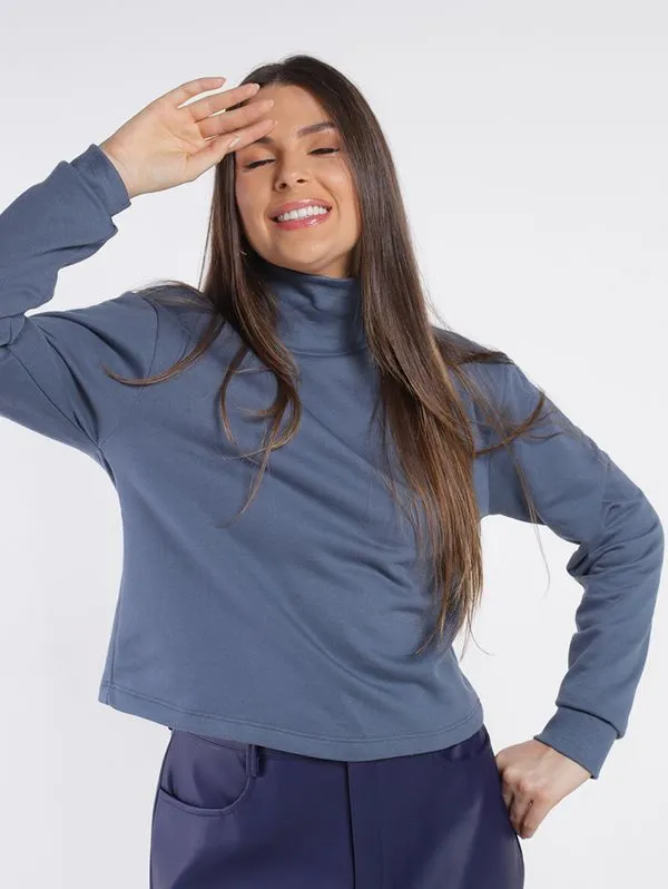 Moletom Autentique Feminino AZUL M