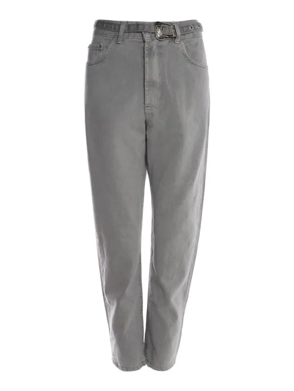 Calça Sarja Mom Feminina CINZA 40