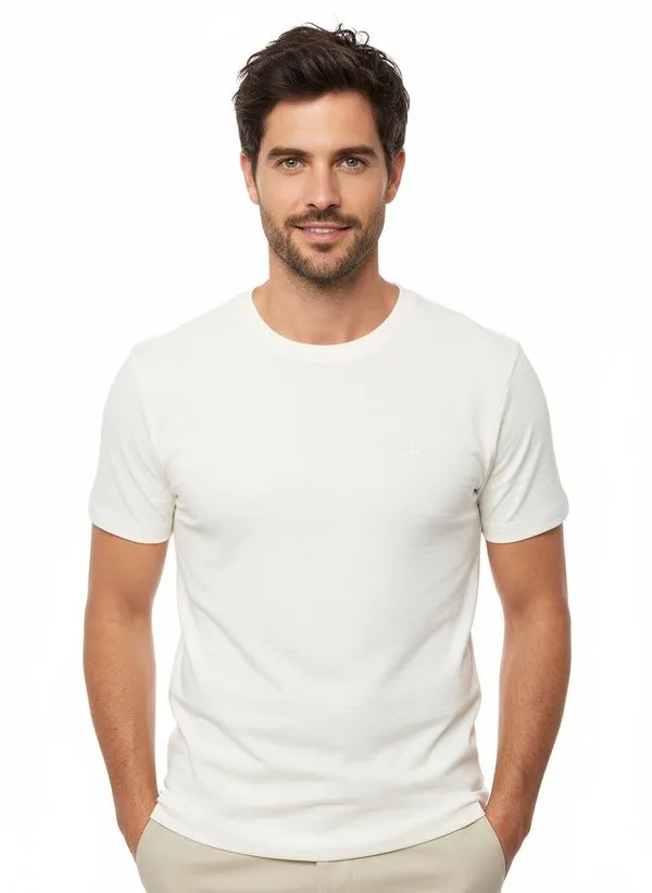 Camiseta Manga Curta Dixie Masculina OFF WHITE M
